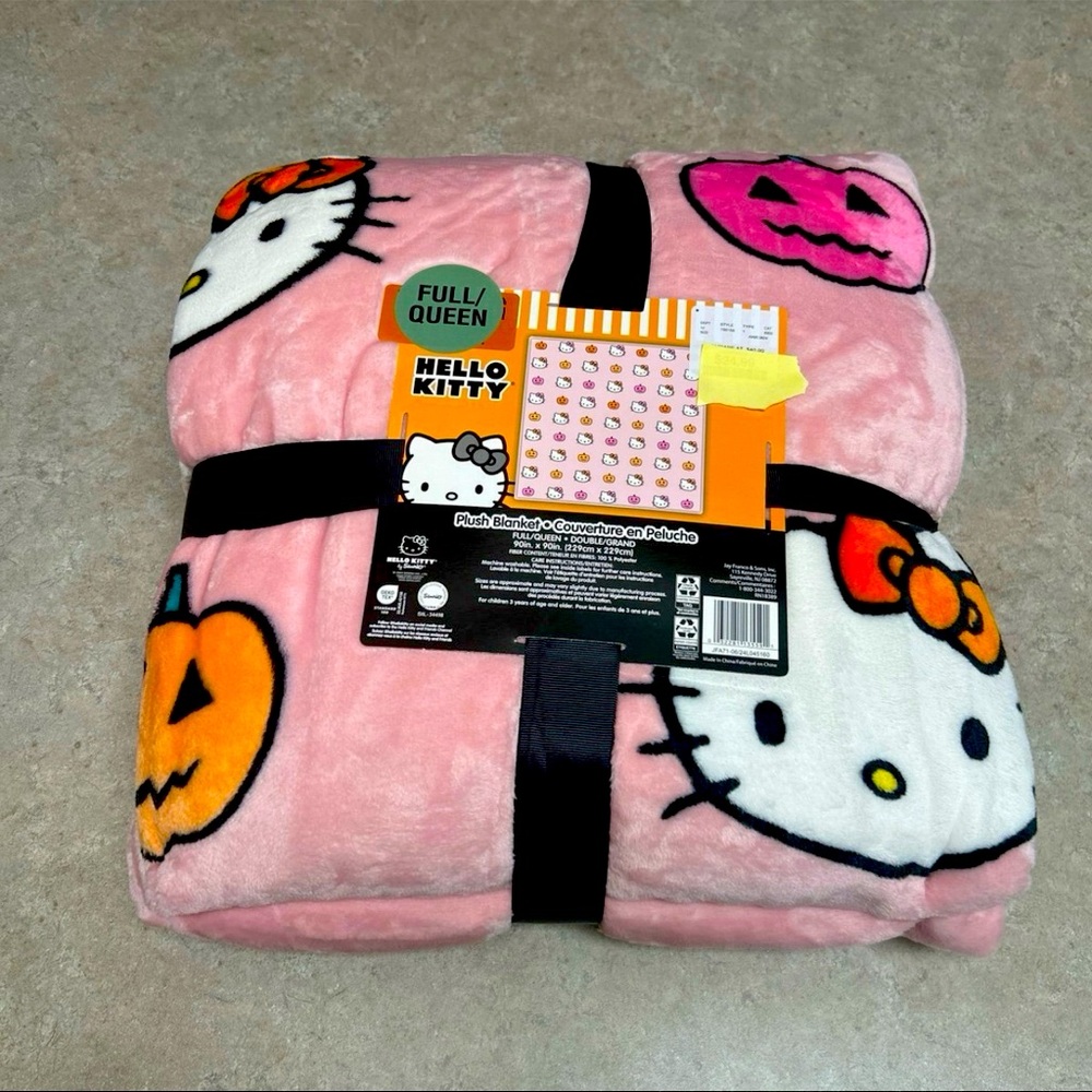 Hello Kitty Pink Halloween Full/Queen Blanket